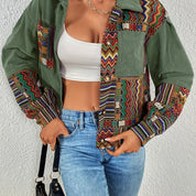Juliette Renard | Corduroy Patchwork Jacket For Women