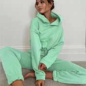 Sienna Whitfield | Cropped Hoodie Jogger Set For Women