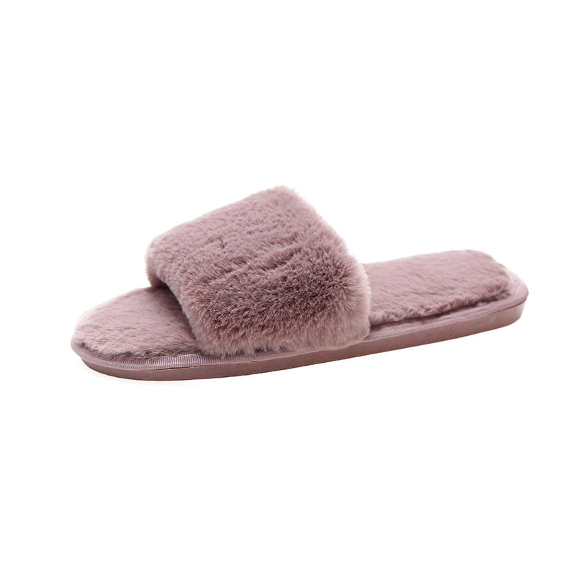 Roxie Draycroft | Fluffy Plush Slide Slippers For Women