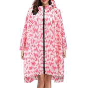 Elaine Beaurivage | Printed Hooded Raincoat For Women