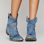 Sandrine Beauclaire | Western Cowboy Ankle Boots For Women