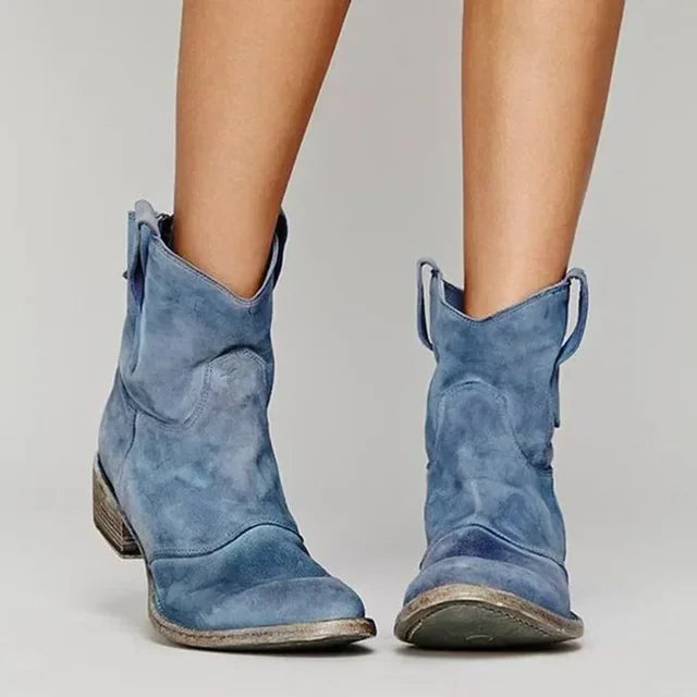 Sandrine Beauclaire | Western Cowboy Ankle Boots For Women