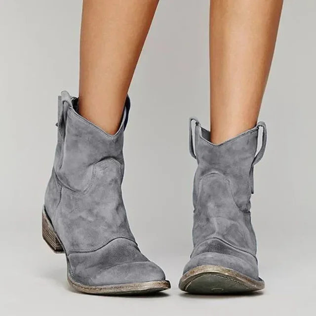 Sandrine Beauclaire | Western Cowboy Ankle Boots For Women