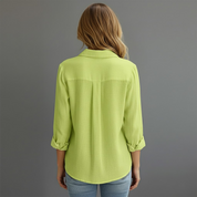 Elara Montcrest | Women's Button-Down Long Sleeve Blouse Shirt