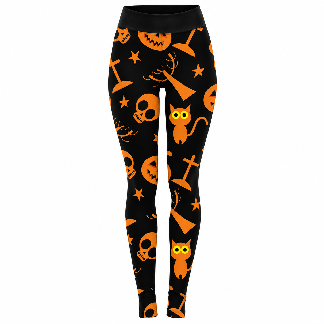 BlackCatSocietySkull_PumpkinHalloweenLeggingsForWomen-item.png