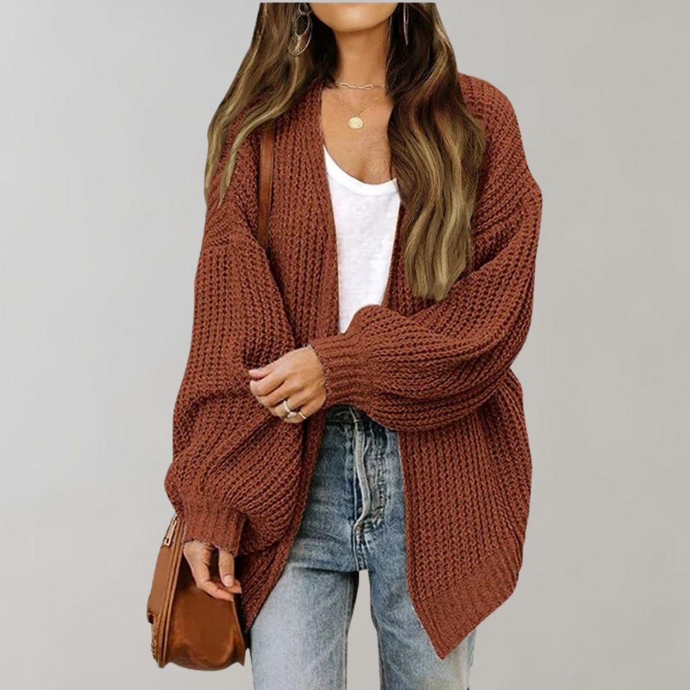 Fabienne Delorme | Relaxed Open-Front Cardigan For Women