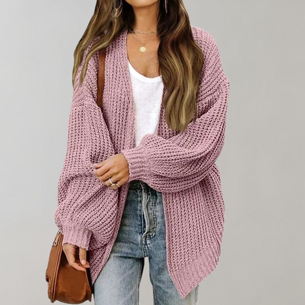 Fabienne Delorme | Relaxed Open-Front Cardigan For Women