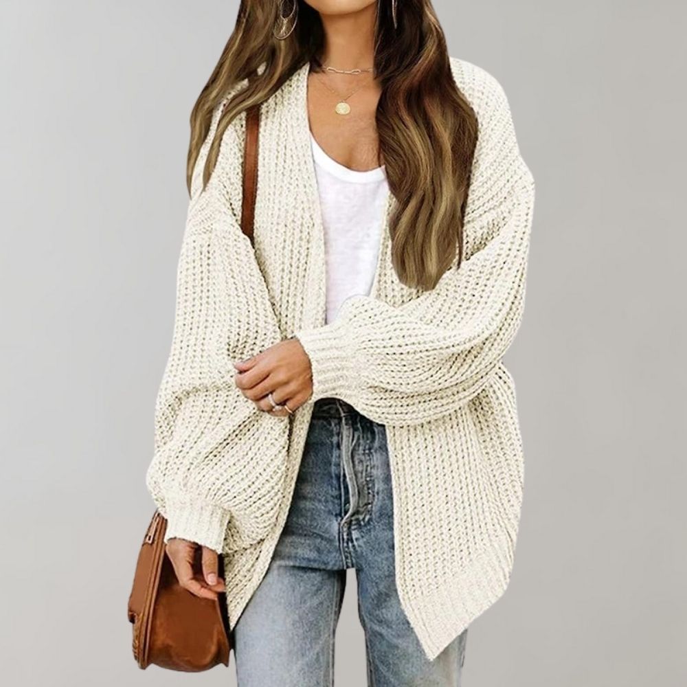 Fabienne Delorme | Relaxed Open-Front Cardigan For Women