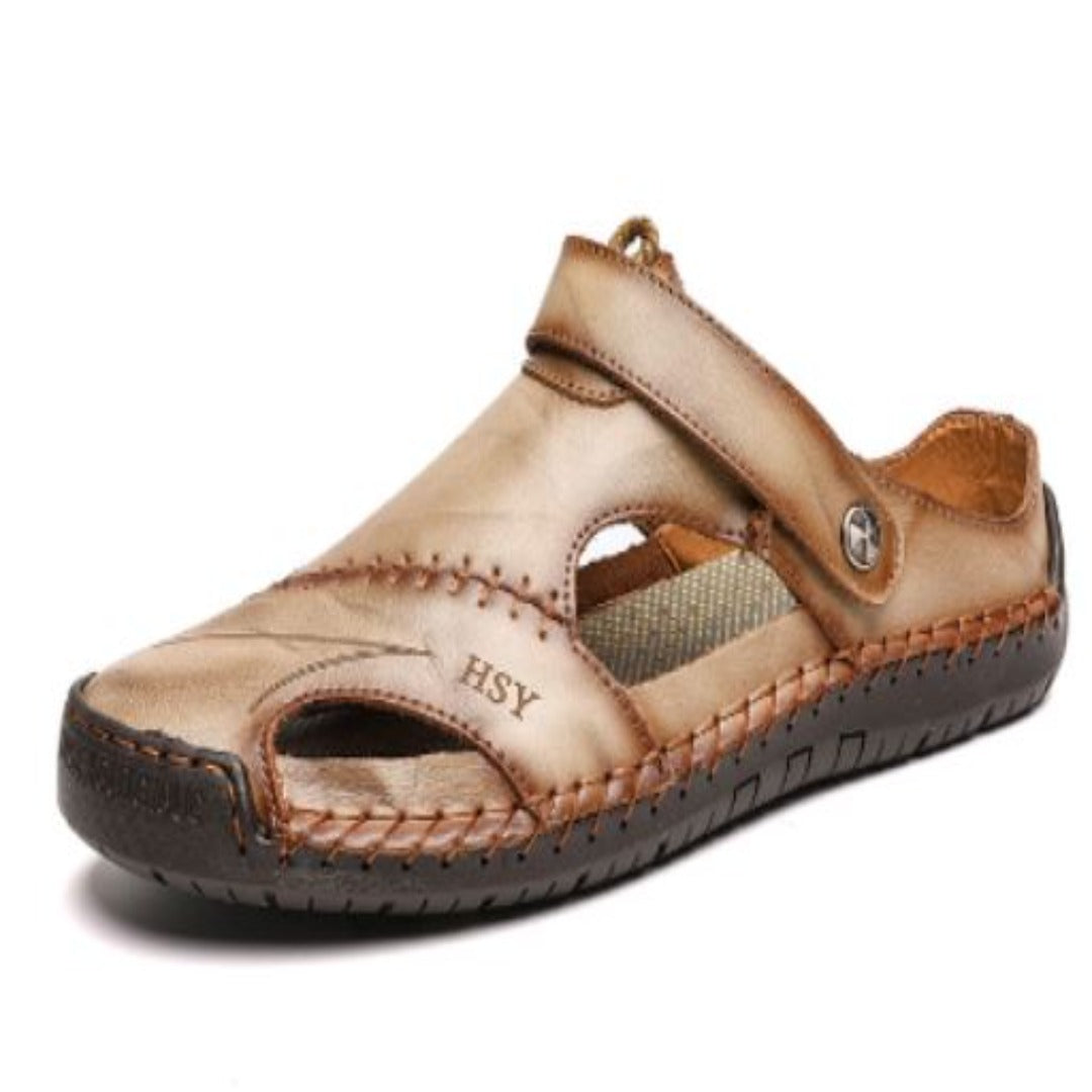 Donovan Ashmore | Premium Leather Closed-Toe Sandals For Men