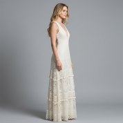 Isolde Beauchêne | Boho Lace Maxi Dress For Women