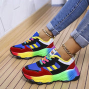 Lysandra Pembrooke | Rainbow Platform Orthopedic Sneakers