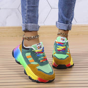 Lysandra Pembrooke | Rainbow Platform Orthopedic Sneakers