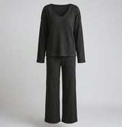 Camille Delacroix | Ribbed Knit Lounge Set For Women
