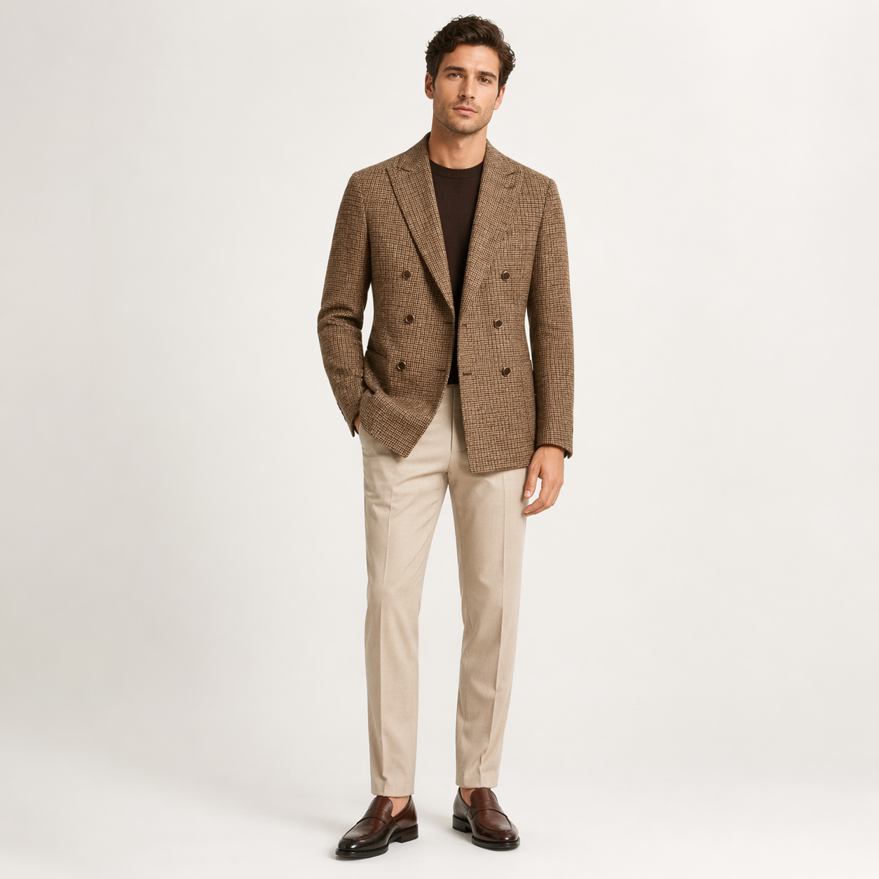 Sebastian Moreau | Double-Breasted Tailored Blazer For Men