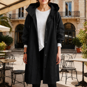 Pauline Grenoble | Hooded Waterproof Trench Coat For Women