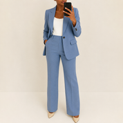 Vivienne Marchland | Blue Two-Piece Blazer & Trouser Suit For Women