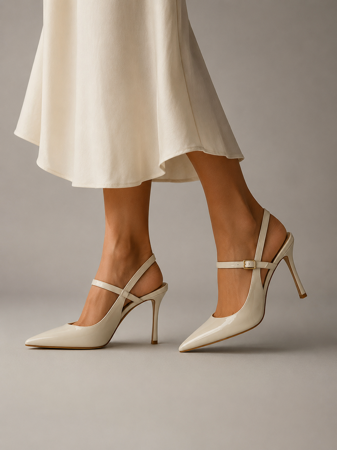 Isabelle Vosclair | Buckle-Strap Slingback Stiletto Heels For Women
