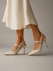 Isabelle Vosclair | Buckle-Strap Slingback Stiletto Heels For Women