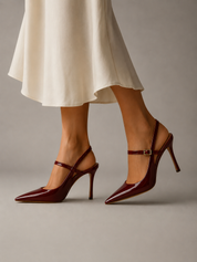 Isabelle Vosclair | Buckle-Strap Slingback Stiletto Heels For Women
