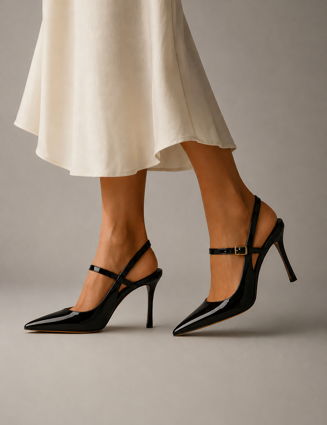 Isabelle Vosclair | Buckle-Strap Slingback Stiletto Heels For Women