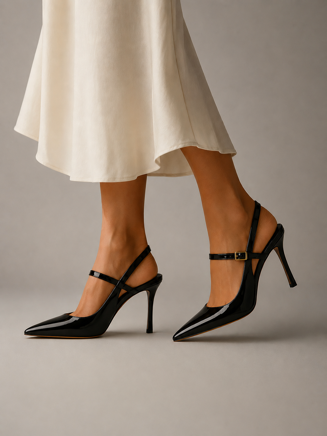 Isabelle Vosclair | Buckle-Strap Slingback Stiletto Heels For Women