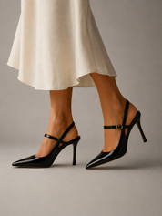 Isabelle Vosclair | Buckle-Strap Slingback Stiletto Heels For Women