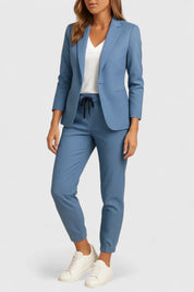 Adriana Bellvoire | Blue Tailored Blazer & Jogger Co-ord Set
