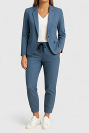 Adriana Bellvoire | Blue Tailored Blazer & Jogger Co-ord Set