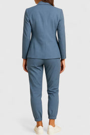 Adriana Bellvoire | Blue Tailored Blazer & Jogger Co-ord Set