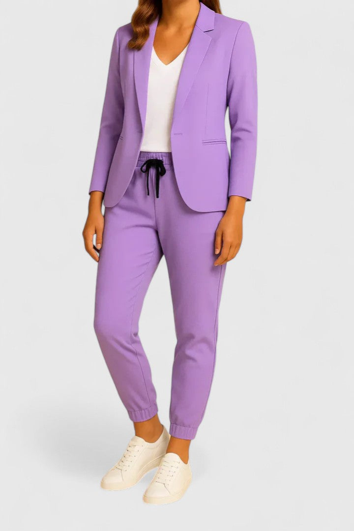 Adriana Bellvoire | Blue Tailored Blazer & Jogger Co-ord Set