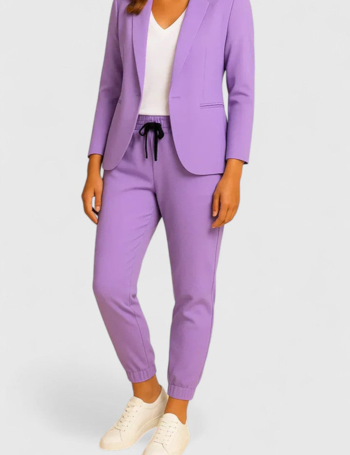 Adriana Bellvoire | Blue Tailored Blazer & Jogger Co-ord Set