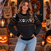 Count Midnight | Ghost Halloween Sweater For Women