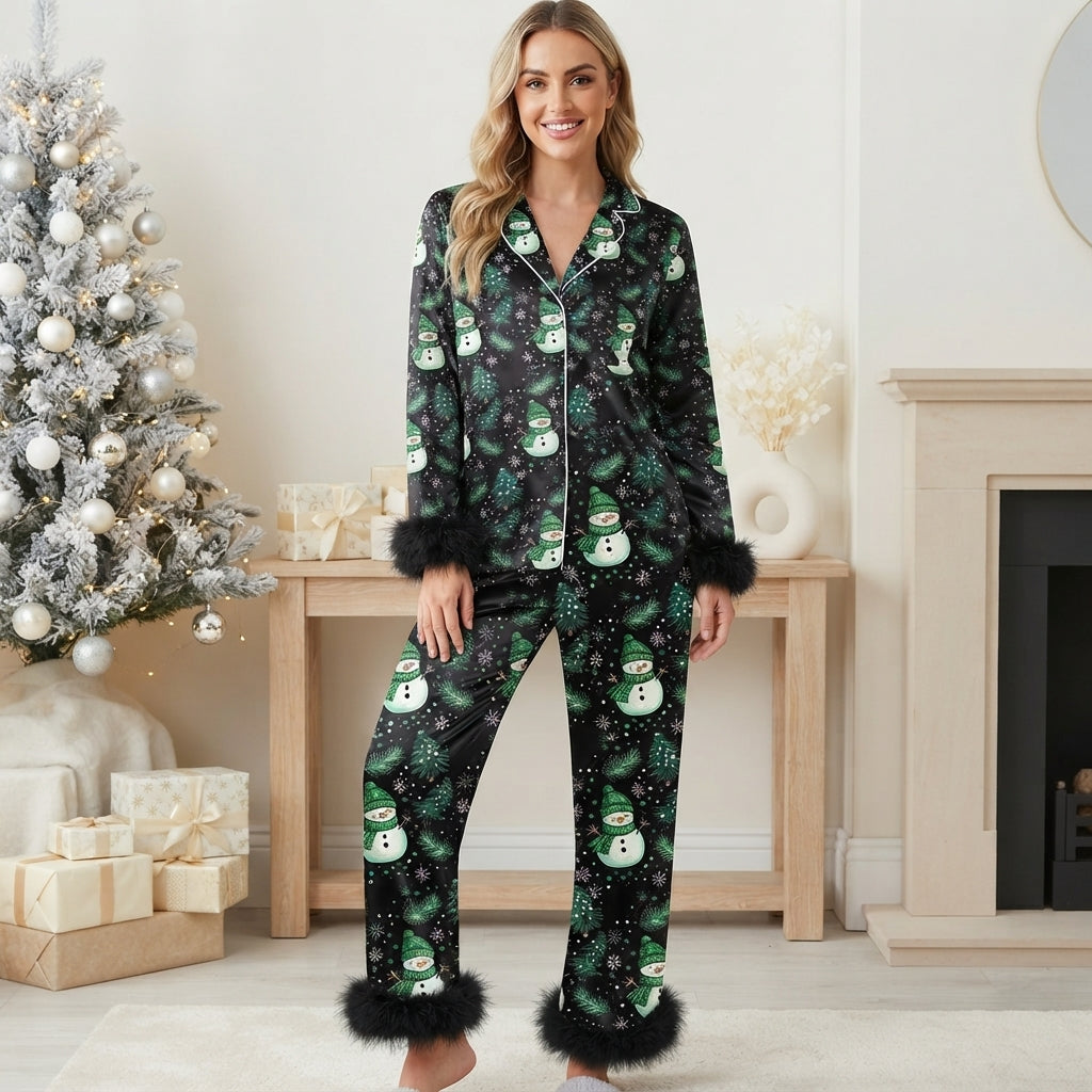 CozyYuleRedSantaPrintChristmasPyjamasForWomen-model.jpg