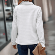 Amelia Cortland | Ribbed Half-Zip Pullover For Women