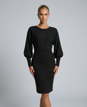 Seraphine Winthrop | Balloon Sleeve Knit Midi Dress For Women