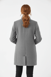 Charlotte Davies | Wool-Blend Tailored Overcoat For Women
