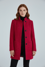 Charlotte Davies | Wool-Blend Tailored Overcoat For Women