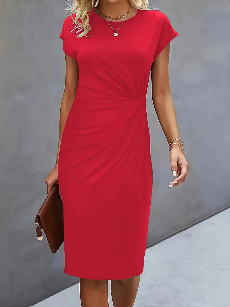Adriana Fontwell | Ruched Midi Dress For Women