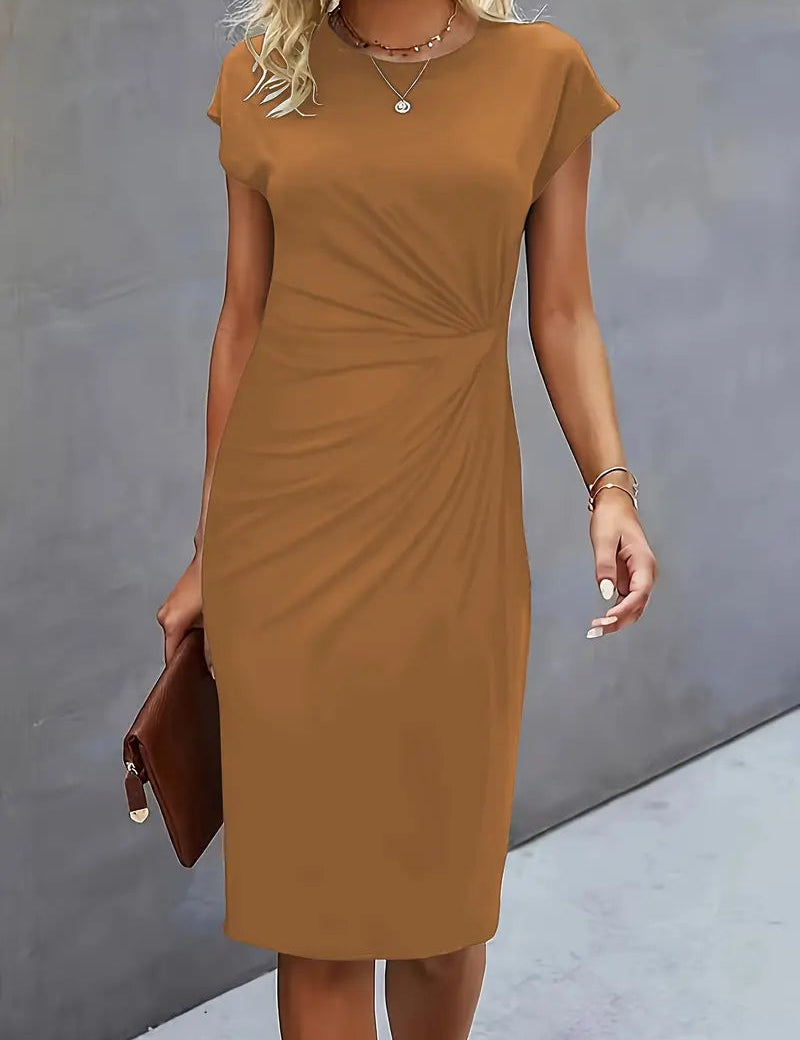 Adriana Fontwell | Ruched Midi Dress For Women