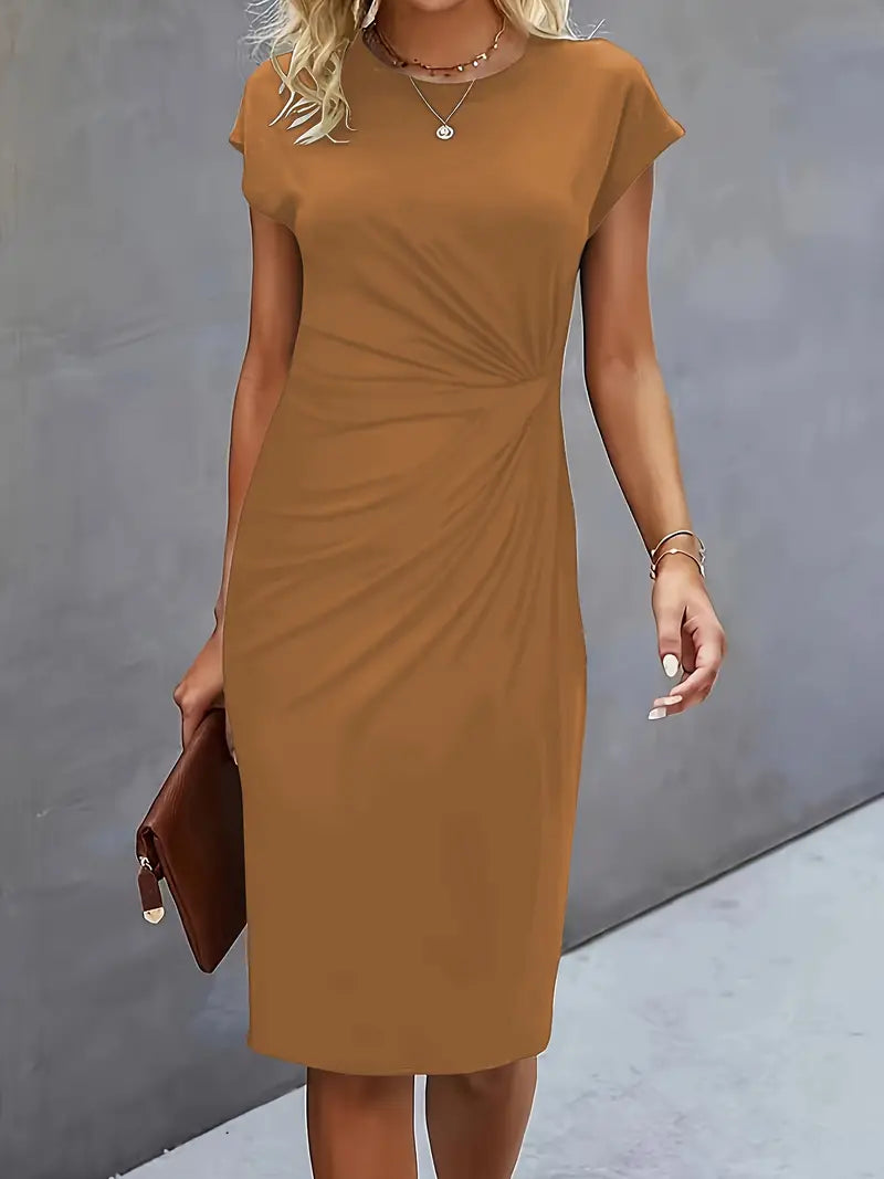 Adriana Fontwell | Ruched Midi Dress For Women