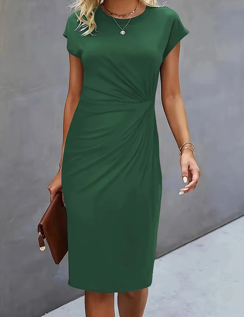 Adriana Fontwell | Ruched Midi Dress For Women