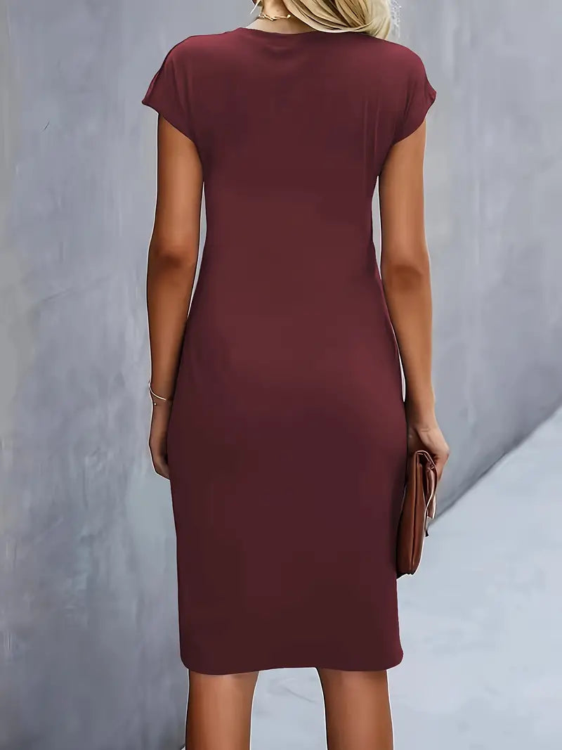 Adriana Fontwell | Ruched Midi Dress For Women