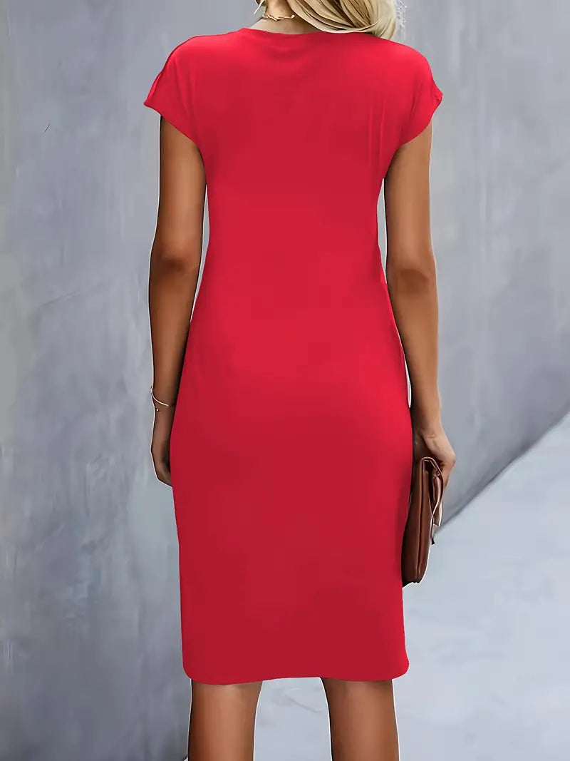 Adriana Fontwell | Ruched Midi Dress For Women