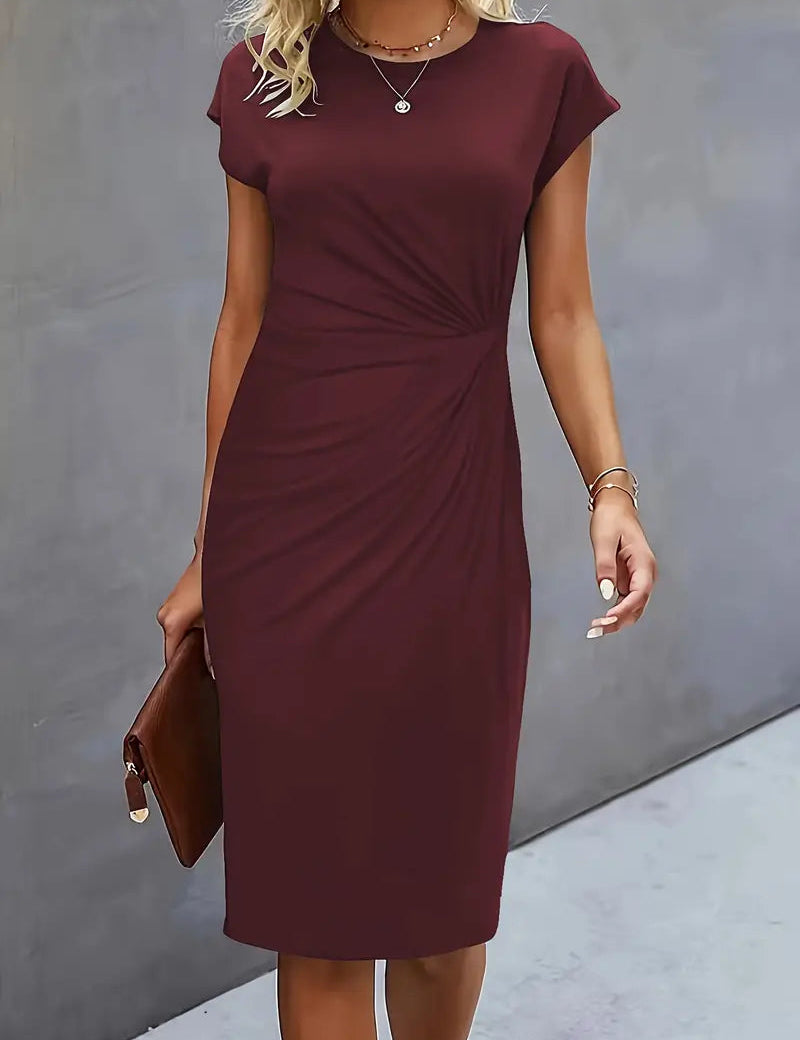 Adriana Fontwell | Ruched Midi Dress For Women