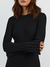 Eloise Harrington | Ribbed Knit Maxi Dress For Women