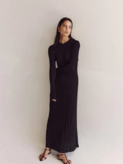 Eloise Harrington | Ribbed Knit Maxi Dress For Women