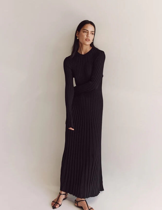 Eloise Harrington | Ribbed Knit Maxi Dress For Women