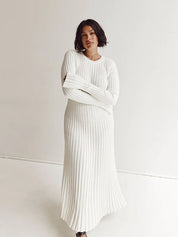 Eloise Harrington | Ribbed Knit Maxi Dress For Women