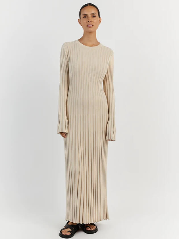 Eloise Harrington | Ribbed Knit Maxi Dress For Women