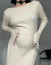 Eloise Harrington | Ribbed Knit Maxi Dress For Women